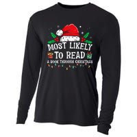 Most Likely To Read A Book Matching Family Christmas Cooling Performance Long Sleeve Crew