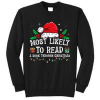 Most Likely To Read A Book Matching Family Christmas Tall Sweatshirt