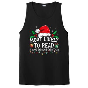 Most Likely To Read A Book Matching Family Christmas PosiCharge Competitor Tank