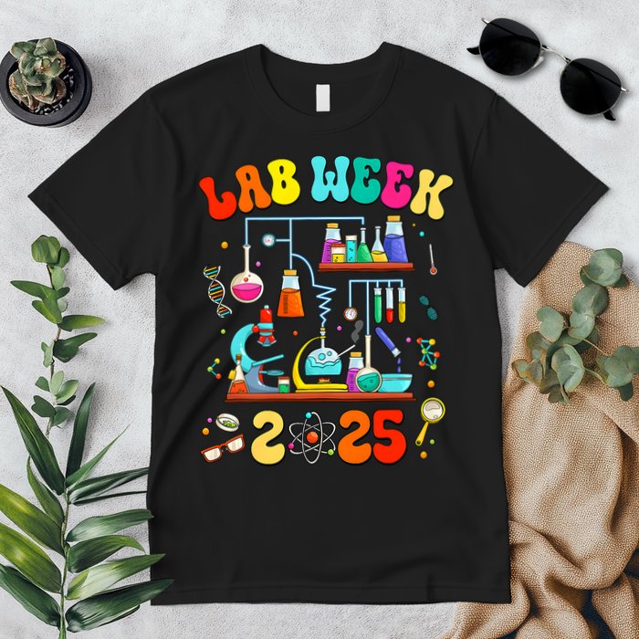 Med Lab Tech Lab Week 2025 Mystery Machine Of Diagnostics Premium T-Shirt