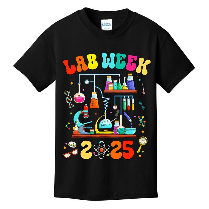 Med Lab Tech Lab Week 2025 Mystery Machine Of Diagnostics Kids T-Shirt