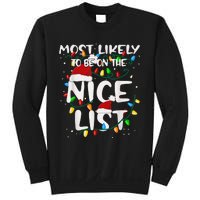 Most Likely To Be On The Nice List Family Matching Christmas Sweatshirt