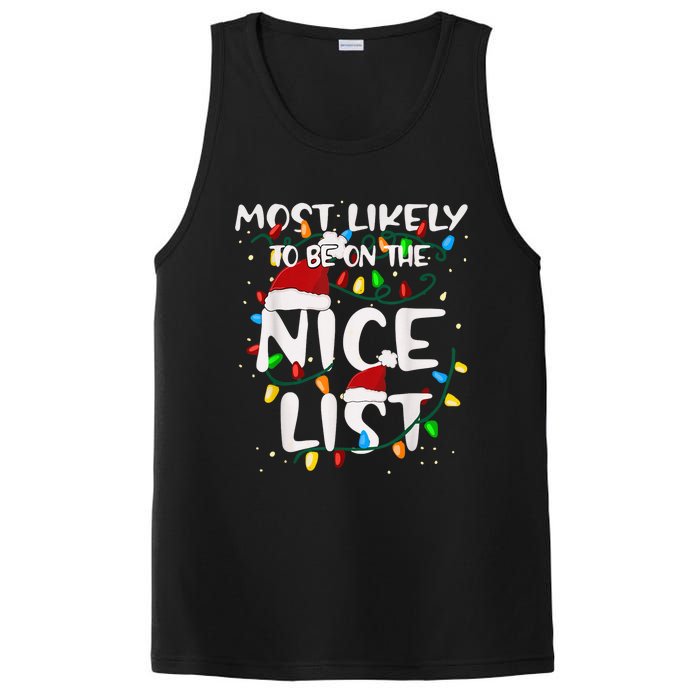 Most Likely To Be On The Nice List Family Matching Christmas PosiCharge Competitor Tank