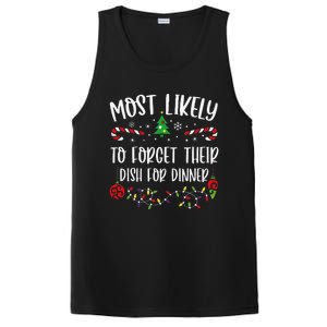 Most Likely To Forget Their Dish For Dinner Funny Christmas Family Matching Cu PosiCharge Competitor Tank