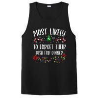 Most Likely To Forget Their Dish For Dinner Funny Christmas Family Matching Cu PosiCharge Competitor Tank