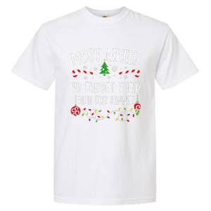 Most Likely To Forget Their Dish For Dinner Funny Christmas Family Matching Cu Garment-Dyed Heavyweight T-Shirt