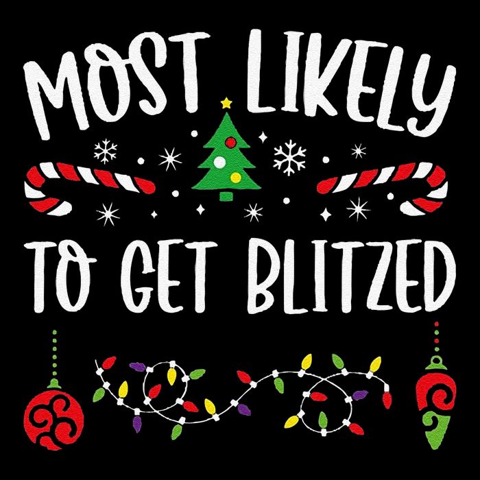 Most Likely To Get Blitzed Funny Christmas Family Matching Cute Christmas Fami Mug