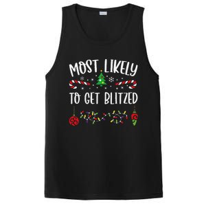 Most Likely To Get Blitzed Funny Christmas Family Matching Cute Christmas Fami PosiCharge Competitor Tank