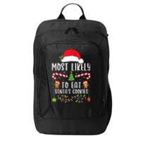 Most Likely To Eat Santas Cookies Christmas Matching Family City Backpack