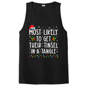 Most Likely To Get Their Tinsel In A Tangle Family Christmas Gift PosiCharge Competitor Tank