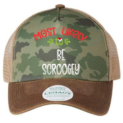 Most Likely To Christmas Be Scroogey Family Group Legacy Tie Dye Trucker Hat