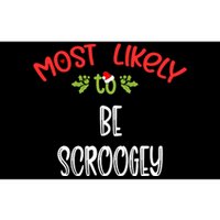 Most Likely To Christmas Be Scroogey Family Group Bumper Sticker