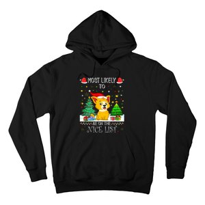 Most Likely To Be On The Nice List Funny Xmas Family Group Hoodie