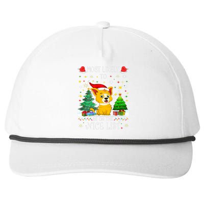 Most Likely To Be On The Nice List Funny Xmas Family Group Snapback Five-Panel Rope Hat