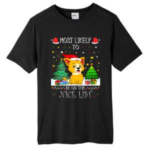 Most Likely To Be On The Nice List Funny Xmas Family Group Tall Fusion ChromaSoft Performance T-Shirt