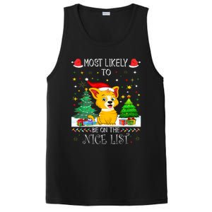 Most Likely To Be On The Nice List Funny Xmas Family Group PosiCharge Competitor Tank