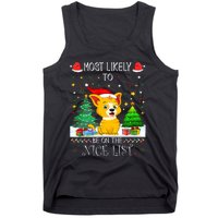 Most Likely To Be On The Nice List Funny Xmas Family Group Tank Top