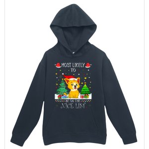 Most Likely To Be On The Nice List Funny Xmas Family Group Urban Pullover Hoodie