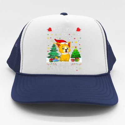 Most Likely To Be On The Nice List Funny Xmas Family Group Trucker Hat