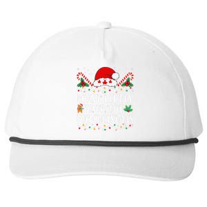 Most Likely To Be Late For Christmas Funny Family Christmas Snapback Five-Panel Rope Hat