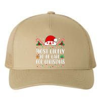 Most Likely To Be Late For Christmas Funny Family Christmas Yupoong Adult 5-Panel Trucker Hat