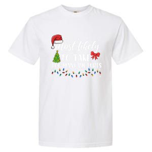 Most Likely To Take Too Y Pictures Funny Christmas Pajama Cute Gift Garment-Dyed Heavyweight T-Shirt