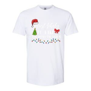 Most Likely To Take Too Y Pictures Funny Christmas Pajama Cute Gift Softstyle CVC T-Shirt