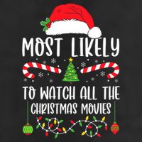 Most Likely To Watch All The Christmas Movies Xmas Matching 25L Jumbo Tote