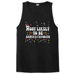 Most Likely To Christmas Be Santa's Favorite Matching Family PosiCharge Competitor Tank