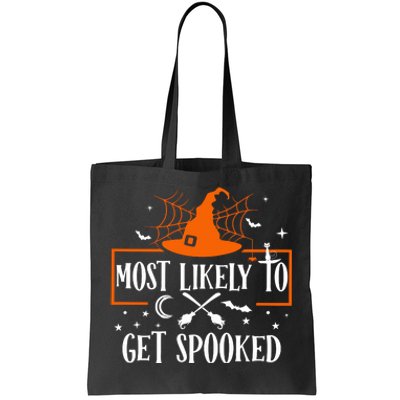 Most Likely To Get Spooked Halloween Tote Bag