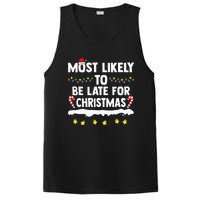 Most Likely To Be Late For Christmas Matching Family Xmas PosiCharge Competitor Tank