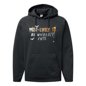 Most Likely To Wickedly Cute Halloween Performance Fleece Hoodie