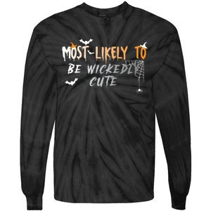 Most Likely To Wickedly Cute Halloween Tie-Dye Long Sleeve Shirt