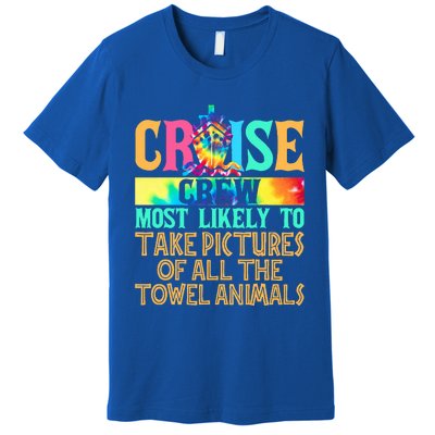 Most Likely To Take Pictures Of All The Towel Animals Cruise  Premium T-Shirt