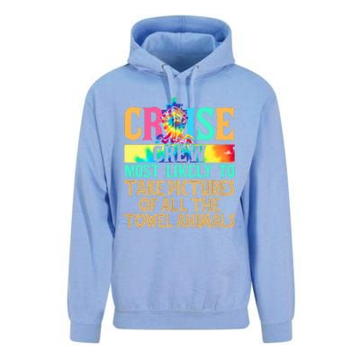 Most Likely To Take Pictures Of All The Towel Animals Cruise  Unisex Surf Hoodie