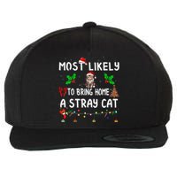 Most Likely To Bring Home Stray Cat Family Matching Wool Snapback Cap