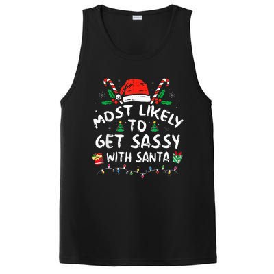 Most Likely To Get Sassy with Santa Family Xmas  PosiCharge Competitor Tank