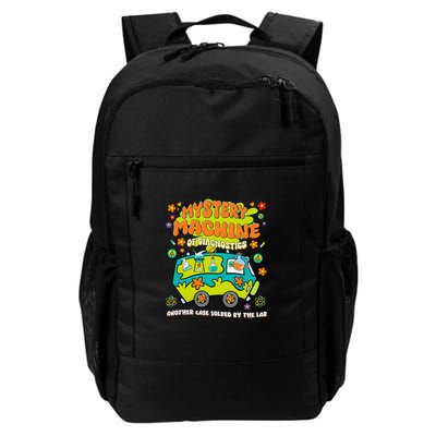 Med Lab Tech Lab Week 2025 Mystery Machine of Diagnostics Long Sleeve Daily Commute Backpack