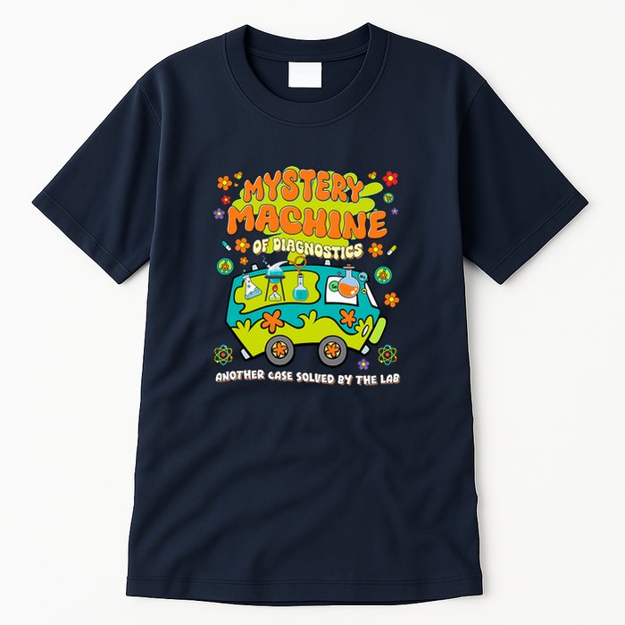 Med Lab Tech Lab Week 2025 Mystery Machine of Diagnostics Long Sleeve Tall T-Shirt