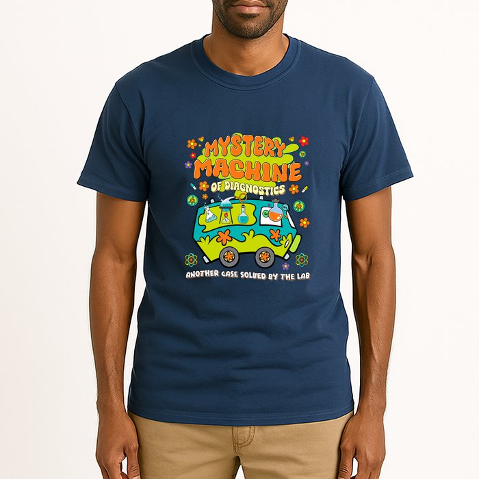 Med Lab Tech Lab Week 2025 Mystery Machine of Diagnostics Long Sleeve Tall T-Shirt