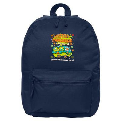 Med Lab Tech Lab Week 2025 Mystery Machine of Diagnostics Long Sleeve 16 in Basic Backpack