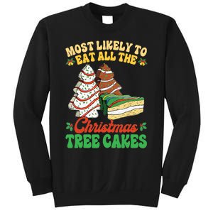 Most Likely To Eat All The Christmas Tree Cakes Debbie Becky Sweatshirt