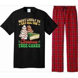 Most Likely To Eat All The Christmas Tree Cakes Debbie Becky Pajama Set