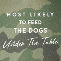 Most Likely To Feed The Dogs Under Table Legacy Tie Dye Trucker Hat