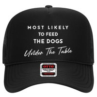 Most Likely To Feed The Dogs Under Table Hat