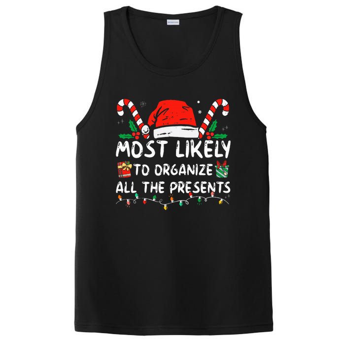 Most Likely To Organize All The Presents Family Christmas PosiCharge Competitor Tank