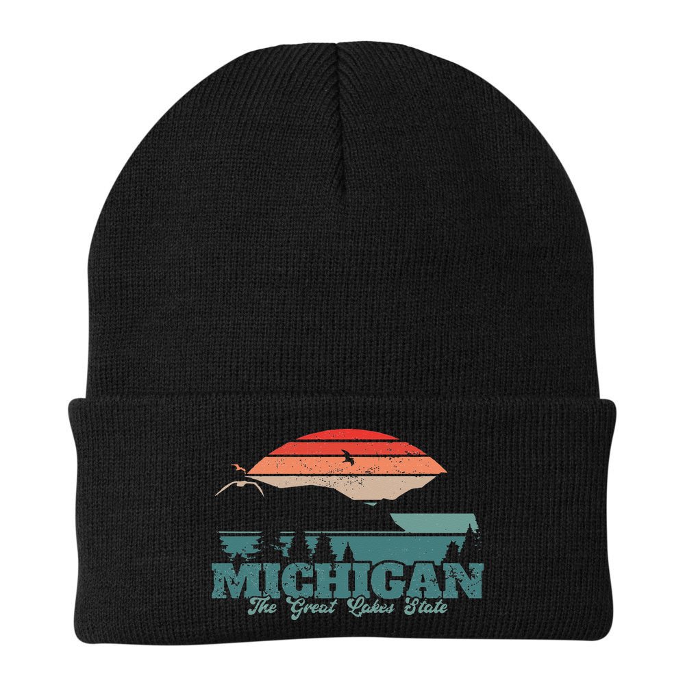 Michigan Lake The Great Lakes State Proud Michigander Beanie