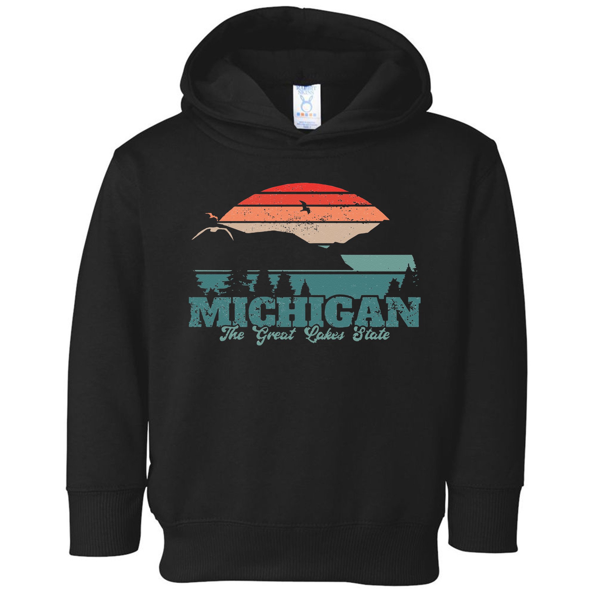 Michigan Lake The Great Lakes State Proud Michigander Toddler Hoodie