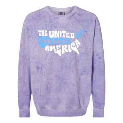 Matt Leinart The United State Of America Colorblast Crewneck Sweatshirt