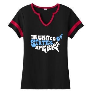 Matt Leinart The United State Of America Ladies Halftime Notch Neck Tee